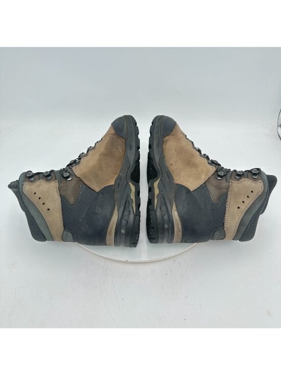 Lowa Caminos GTX Men Size 9.5 Brown Black Leather Vibram Sole Hiking Shoes
